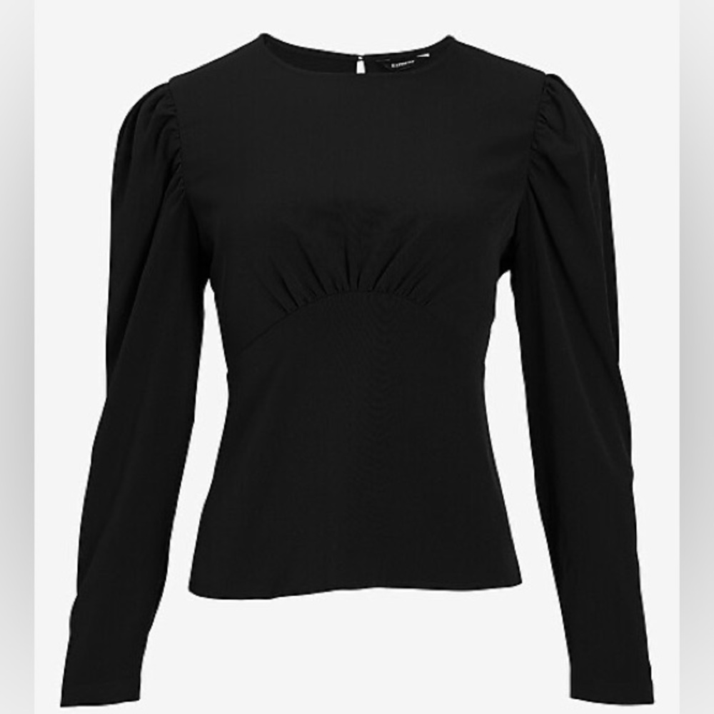 EXPRESS Seamed Puff Sleeve Top